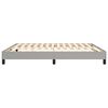 vidaXL Boxspring bed stof lichtgrijs 180x200 cm