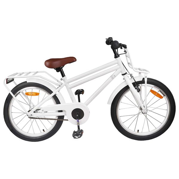 vidaXL Kinderfiets 18 Inch voor 5-7 jaar Wit