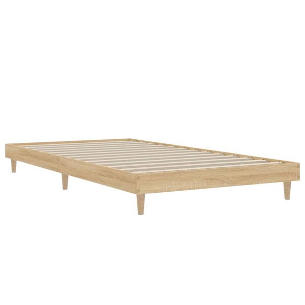 vidaXL Bedframe zonder matras hout sonoma eikenkleurig 90x190 cm