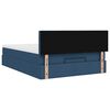 vidaXL Bed met matras 140x190 cm stof blauw