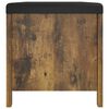 vidaXL Opbergbox met kussen 105x40x45 cm bewerkt hout gerookt eiken