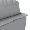 vidaXL Massage chaise longue met kussens stof lichtgrijs