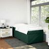 vidaXL Boxspring met matras fluweel donkergroen 100x200 cm