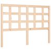 vidaXL Bedframe met hoofdbord massief hout