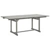 vidaXL Tuintafel (150-200)x100x75 cm massief acaciahout