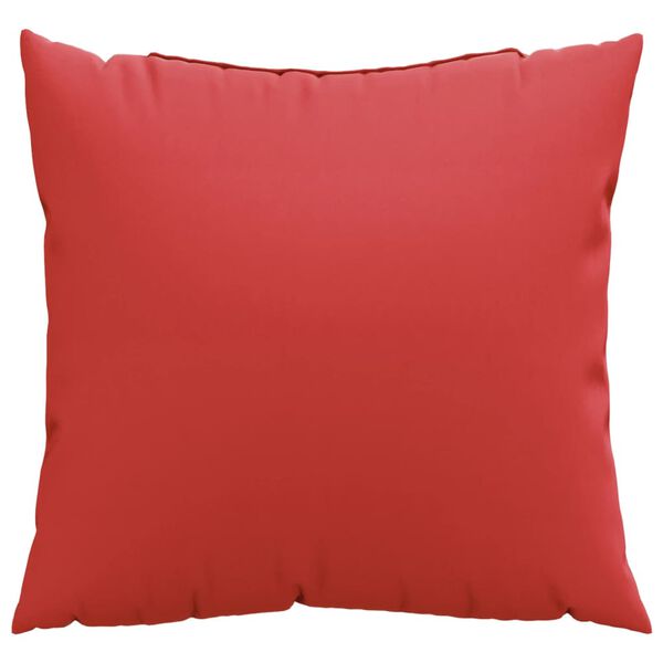 vidaXL Bankkussens 4 st 50x50 cm stof rood