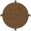 vidaXL Salontafel Ø 62,5x45 cm massief grenenhout honingbruin