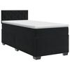 vidaXL Boxspringbed met matras Zwart 100 x 200 cm Fluweel