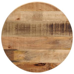 vidaXL Tafelblad rond &Oslash; 40x1,5 cm massief ruw mangohout