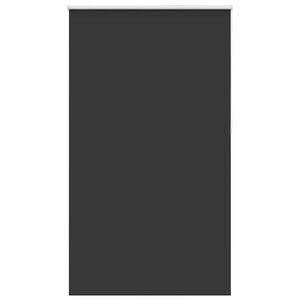 vidaXL Rolgordijn verduisterend 125x230 cm stofbreedte 121,6 cm zwart