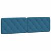 vidaXL Bed met matras fluweel blauw 180x200 cm