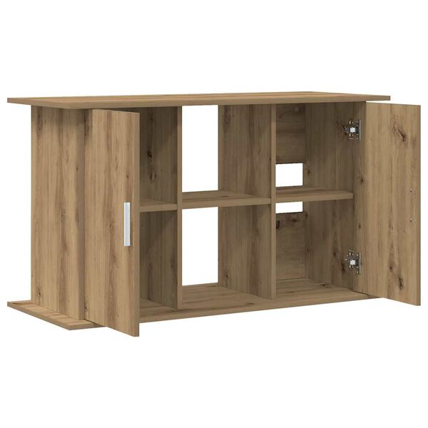 vidaXL Aquariumstandaard Artisan Eikenhout 101x41x58 cm Bewerkt Hout