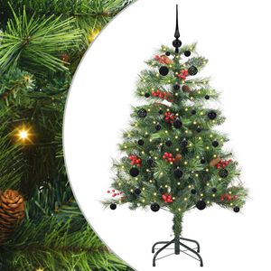 vidaXL Kunstkerstboom 150 LED's Warmwit PVC en Metaal Groen