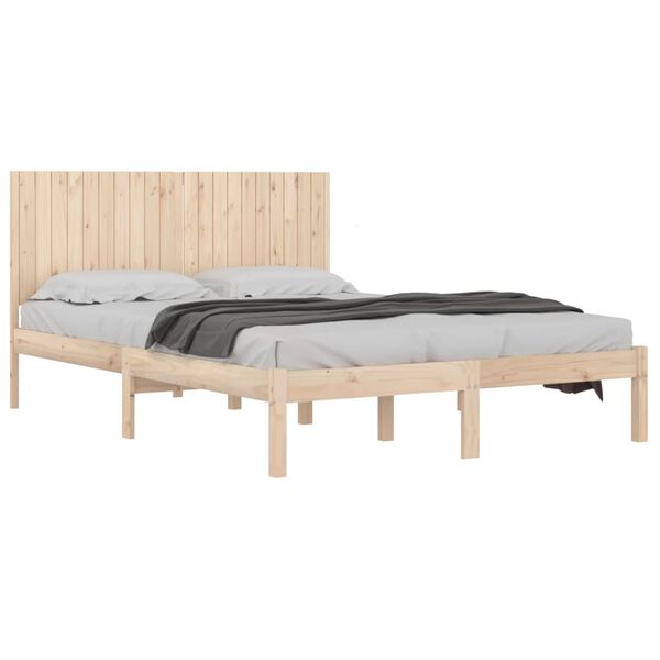 vidaXL Bedframe zonder matras massief grenenhout 200x200 cm