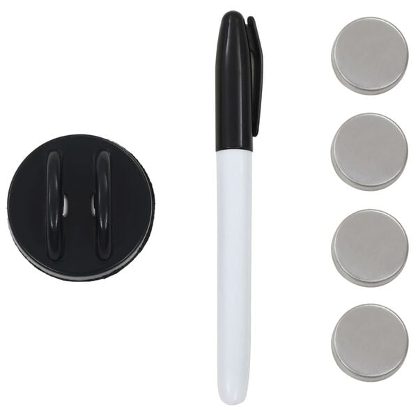 vidaXL Magneetbord voor aan de wand 50x50 cm glas