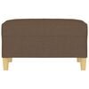 vidaXL Voetenbank 70x55x41 cm stof bruin
