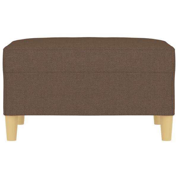 vidaXL Voetenbank 70x55x41 cm stof bruin