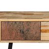 vidaXL Wandtafel 120x30x76 cm massief gerecycled teakhout