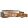 vidaXL Buiten bankenset 4 pcs Naturel Massief Acaciahout