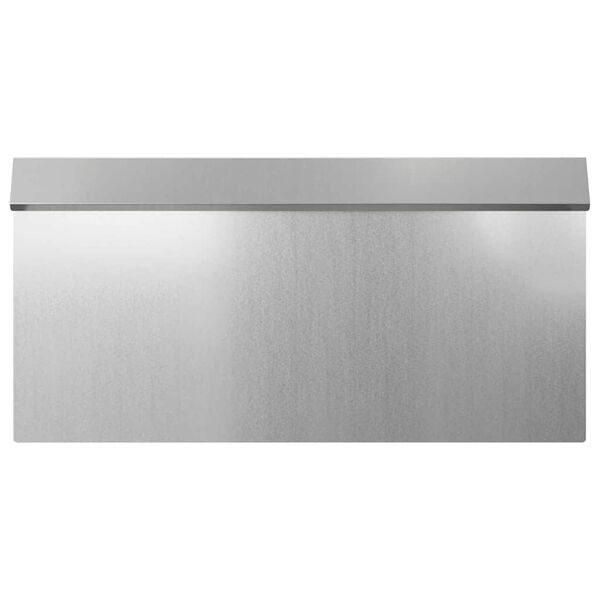 vidaXL Slakkenhekje 4 pcs Zilver 50 x 3,5 x 25 cm Gegalvaniseerd staal