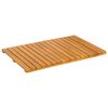 vidaXL Badmat Effen Bruin 60 x 40 cm Hout