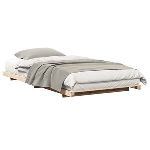 vidaXL Bedframe Bruin 100 x 220 cm Massief grenenhout