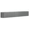 vidaXL Plantenbak 440x80x68 cm gegalvaniseerd staal grijs