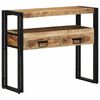 vidaXL Wandtafel met lade Bruin 90 x 33 x 75 cm massief mangohout