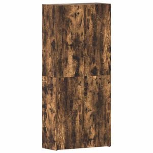 vidaXL Schoenenkast Multikleur 80 x 35.5 x 180 cm Bewerkt hout