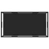 vidaXL Salontafel 120x60x35 cm gehard glas transparant en zwart