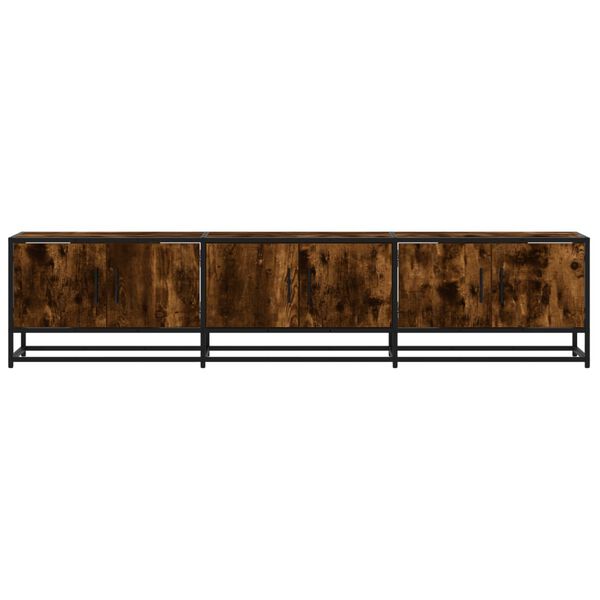 vidaXL Tv-meubel 180x35x41 cm bewerkt hout gerookt eikenkleurig