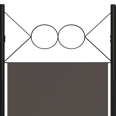 vidaXL Kamerscherm met 4 panelen 160x180 cm antraciet