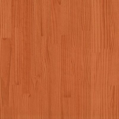 vidaXL Halbankje 60x28x45 cm massief grenenhout wasbruin