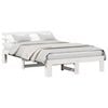 vidaXL Bedframe met hoofdeinde Wit 120 x 200 cm Massief grenenhout