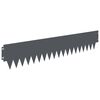 vidaXL Tuinrand 10 pcs 103 x 20 cm metaal Antracietkleurig