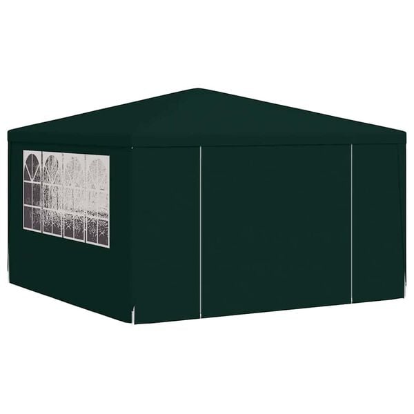 vidaXL Partytent met zijwanden professioneel 90 g/m² 4x4 m groen