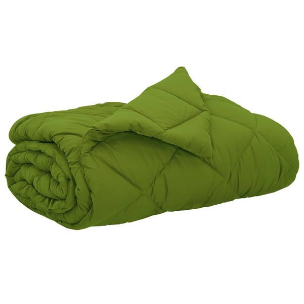 vidaXL Zomer Dekbed Groen 240 x 260 cm Microfiber