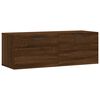 vidaXL Wandkast 100x36,5x35 cm bewerkt hout bruin eikenkleur