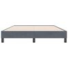 vidaXL Bedframe zonder matras 140x220 cm fluweel donkergrijs