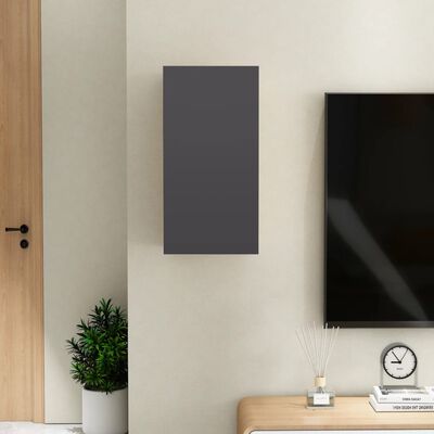 vidaXL Tv-meubel 30,5x30x60 cm spaanplaat grijs