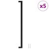 vidaXL Handvatten 5 st 480 mm roestvrij staal zwart