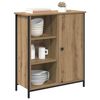 vidaXL Dressoir Artisan Eiken 70 x 30 x 80 cm Bewerkt hout