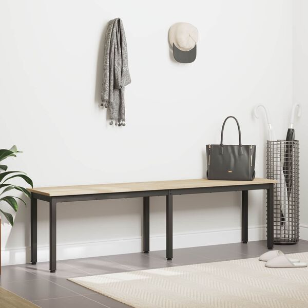 vidaXL Bank Sonoma 160 x 35 x 45 cm Bewerkt hout