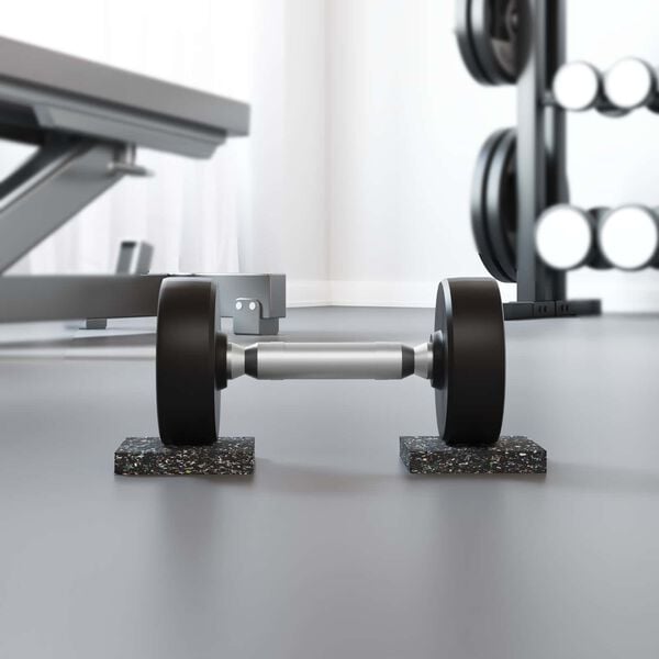 vidaXL Rubberen Roller Zwart Rubber