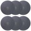 vidaXL Jute placematten 6 st Donkergrijs 100% Tossa Jute