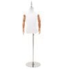 vidaXL Verstelbare 120-150 cm Mannequin met Basis Uniseks PP Wit