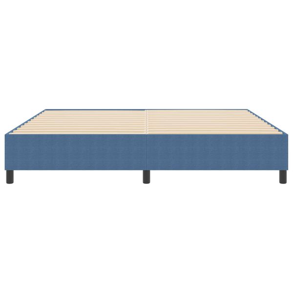 vidaXL Platform bedframe Blauw 200 x 200 cm Stof