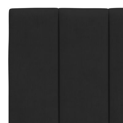 vidaXL Bedframe met hoofdeinde fluweel zwart 120x200 cm
