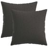 vidaXL Kussensloop 2 pcs HEERLEN Donkergrijs 40 x 40 cm