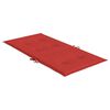 vidaXL Tuinstoelkussens lage rug 2 st 100x50x3 cm oxford stof rood